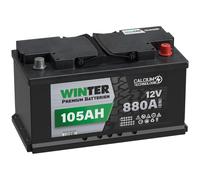Autobatterie WINTER 12V 105Ah Starter Batterie ersetzt 90Ah 92Ah 100Ah 110Ah