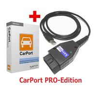 AutoDia K509 + CarPort-Diagnose Software PRO-Edition Diagnose KKL+CAN+UDS+OBD2