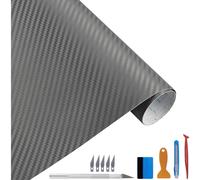 Autofolie Carbon grau 30x300cm selbstklebend 3D Vinyl, blasenfrei}