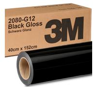 Autofolie Schwarz Glänzend 3M 2080 G12 Car Wrapping Folie Glanz - 40cm x 1,52m