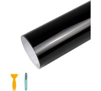 Autofolie Schwarz Glanz 30cm x 152cm, Selbstklebend, Schutzfolie, Vinyl, Car ...