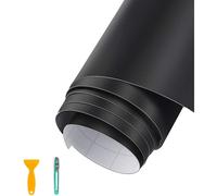 Autofolie Schwarz Matt, Selbstklebend, Schutzfolie Auto, Fahrrad, Motorrad