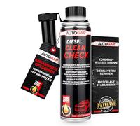 AUTOGAR® Diesel Clean Check 250ml I Abgasreiniger Additiv zur HU/AU Vorbereitung I Systemreiniger für Kraftstoffsystem & Einspritzsystem I Wasser binden/entfernen im Tank I ruhiger Diesellauf