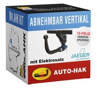 AutoHak Anhängerkupplung vert. abnehmbar für Opel Crossland X ab 17 13polig spez