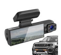 Autokamera für den Innenbereich und Windschutzscheibe, Dual-Metall-Rekorder, kabellos, mit Sicht, Videokamera für Fahrzeug | für Aufnahme beim Fahren beim Parken, Rückwärtsgang