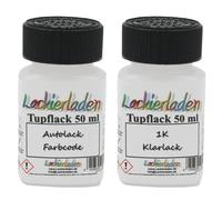 Autolack SET Tupflack für Ford 9N8 Trivet Metallic Mat | 2 x 50 ml Lackstift Far
