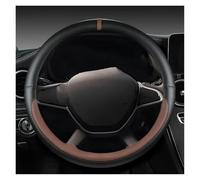 Autolenkrad Auto Zubehör Leder Auto Lenkrad Abdeckung Für Dacia Für Lodgy Für Jogger Für Dokker Für Spring 2017 2018 2019 2020-2024(Kaffee)
