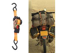 Automatisch einziehbarer Ratschengurt mit S-Haken für Motorradanhänger