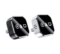 Automatisches Spiegelgerät - Schwarzer Streaming-Anschluss, Fahrzeug-Video-Adapter, Mobiles Display-Relais, Smart Media Bridge | Schwarzes Tool Zum Teilen Des Autobildschirms Für Infotainment, Ansehen