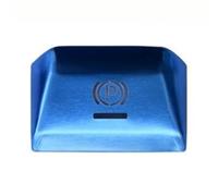 Automodifikation Kompatibel Mit Porsche Für Cayenne Für Panamera 2018 2019 2020 2021 Auto Parkbremse Handbremse Dekoration Abdeckung P-Taste Aufkleber Zubehör(Blue)