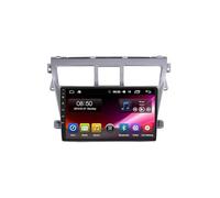 Autonavigation Car Radio Multimedia Player für Toyota VIOS Yaris 2007-2013 mit Bluetooth Fm Radio, USB, Aux, Bluetooth Unterstützt Tpms Lenkradsteuerung, 4 Kern 1G+16G
