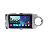 Autonavigation Car Radio Multimedia Player für Toyota Yaris 2012-2017 mit Bluetooth Fm Radio, Mirror Link, USB, Aux, Unterstützt Tpms Lenkradsteuerung, 8 Kern 8G+256G