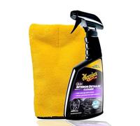 autopflege Auto Innenraum Reinigungsset | Meguiar's Quik Interior Detailer Innenraumreiniger + Detailing Handschuh | reinigt und schützt Kunststoff und Leder mit Frischeduft
