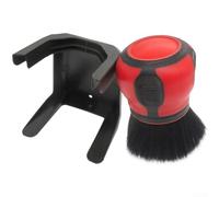 Autopflegebürste mit sanften weichen Borsten und praktischer Ablage für die Reinigung von Armaturenbrett, Paneelen und Lüftungsschlitzen (B blau)