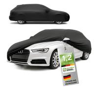 WALSER Premium Abdeckung Auto Indoor Stretch Plus Qualitätssieger Sehr Gut* Autoabdeckung Winter Autogarage Abdeckung Autoplane Winter Autogarage Abdeckung Winter Abdeckplane Kombi Größe 6 schwarz