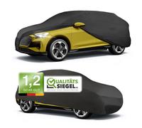 WALSER Premium Abdeckung Auto Indoor Stretch Plus Qualitätssieger Sehr Gut* Autoabdeckung Winter Autogarage Abdeckung Autoplane Winter Autogarage Abdeckung Winter Abdeckplane SUV/Van Größe 8 schwarz