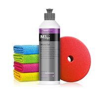 Autopolitur Set: Koch Chemie Micro Cut M3.02 Anti-Hologramm Politur (250ml) - Micro-Schleifpolitur für alle Lacke - Entfernt feine Kratzer - Exzenter oder Rotation - Auto polieren, Politur | 6-teilig