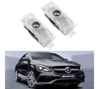 AutoQi Für Mercedes CLA C117 X117 CLS C218 X218 Coupe C205 C207 Cabrio A205 A207 LED AMG Projektor Einstiegsbeleuchtung Laser Logo Türlicht, 2 STK