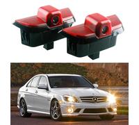 AutoQi Willkommenslicht für Mercedes C-Klasse W204 T-Model S204 LED AMG Logo Projektor Einstiegsbeleuchtung Laser Türlicht, 2 Stk