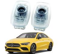 AutoQi Willkommenslicht für Mercedes CLA C118 X118 CLS C257 E-Klasse C238 A238 LED Stern Logo Projektor Einstiegsbeleuchtung Laser Türlicht, 2 Stück Lampe