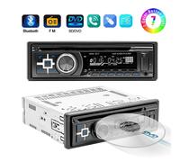 Autoradio 1 DIN Bluetooth DVD CD TF AM Aux-In Auto USB MP3-Player Fernbedienung