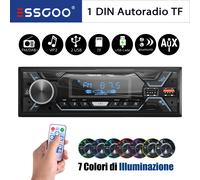 Autoradio 1 DIN Mit FM Fernbedienung Freisprecheinrichtung AUX Bluetooth USB SD