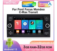 7 Zoll Android 13.0 Autoradio DSP GPS Navi Für Ford Focus Mondeo C-Max Transit
