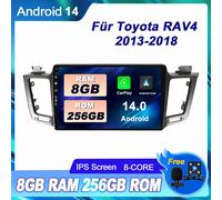 Autoradio Android 15 Für Toyota RAV4 2013-2018 GPS Navi DAB+ RDS CarPlay 8+256GB