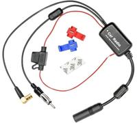 Autoradio Antennenverstärker DAB 12V kompatibel mit Radio FM/AM, Auto Signal Booster Verstärker für Sony, Blaupunkt, Pioneer, SUV, JVC, Camping