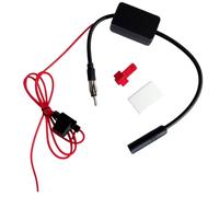 Autoradio Antennenverstärker, Universeller FM Auto Antennenverstärker, 25dB Hohe Verstärkung, Geringes Rauschen, Mit Kleber und Rotem Clip, Für FM Radio Antenne im Auto