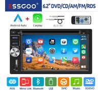 Autoradio Carplay Touchscreen CD DVD Player AM FM RDS USB Bluetooth TF AUX 2 DIN