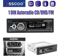 Autoradio CD DVD Player MP3 USB Bluetooth FM AUX TF SD-Karte Radio Single 1 DIN