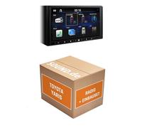 Autoradio Einbaupaket für Alpine ILX-W690D kompatibel mit Toyota Yaris XP13 | Apple CarPlay Android Auto Bluetooth zum Telefonieren