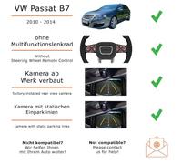 Autoradio Einbaupaket für Alpine INE-W611D kompatibel mit Passat B7 + Rückfahrkamera, statische Linien | Navigationssystem CD-/DVD-Laufwerk