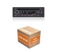 Autoradio Einbaupaket für Blaupunkt Milano 200 BT kompatibel mit Audi A3 8P Concert 1DIN | Bluetooth USB