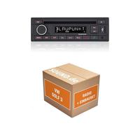 Autoradio Einbaupaket für Blaupunkt Milano 200 BT kompatibel mit VW Golf III | Bluetooth USB
