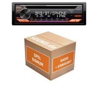 Autoradio Einbaupaket für JVC KD-DB922BT kompatibel mit Opel Signum Facelift Charcoal-Metallic | Bluetooth Telefonieren Audiostreaming