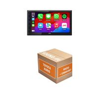 Autoradio Einbaupaket für JVC KW-M695DBW kompatibel mit Toyota Auris E180, Facelift, Rückfahrkamera | CarPlay Wireless Android Auto Wireless