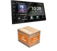 Autoradio Einbaupaket für Kenwood DMX5023DABS kompatibel mit VW Touran II + eCall + Rückfahrkamera | Apple Carplay Android Auto APP Spiegelung