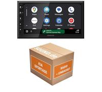 Autoradio Einbaupaket für Kenwood DMX6523DABS kompatibel mit KIA Sportage + Lenkradsteuerung | CarPlay Wireless Android Auto Wireless
