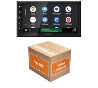 Autoradio Einbaupaket für Kenwood DMX6523DABS kompatibel mit VW EOS mit Dynaudi Soundsystem | CarPlay Wireless Android Auto Wireless