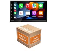 Autoradio Einbaupaket für Kenwood DMX7722DABS kompatibel mit Mercedes CLK W209 MoPf | (Wireless) Apple CarPlay (Wireless) Android Auto