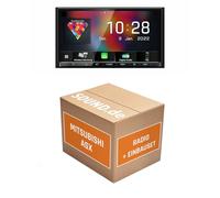 Autoradio Einbaupaket für Kenwood DMX8021DABS kompatibel mit Mitsubishi ASX + Rückfahrkamera | (Wireless) Apple CarPlay (Wireless) Android Auto