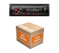 Autoradio Einbaupaket für Pioneer MVH-S320BT kompatibel mit Opel Antara Schwarz | Bluetooth USB