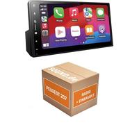Autoradio Einbaupaket für Pioneer SPH-DA77DAB kompatibel mit Peugeot 207 + Radiovorbereitung | Apple CarPlay Android Auto