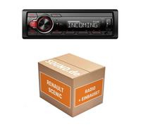 Autoradio Einbaupaket Pioneer MVH330DAB passend für Renault Scenic Typ JA | Blue