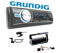 Autoradio Grundig für Volkswagen VW Caddy III piano black Canbus Bluetooth DAB+