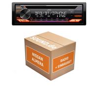 Autoradio JVC KD-DB922BT für Nissan Almera N16 + Lenkradfernbedienung | Bluetoot