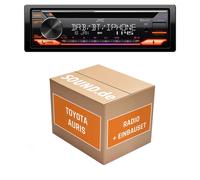 Autoradio JVC KD-DB922BT für Toyota Auris E180 + Rückfahrkamera Bluetooth Telefo