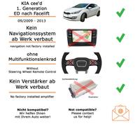 Autoradio Kenwood DMX6523DAB für KIA cee'd 1 ED + Facelift CarPlay Wireless Andr